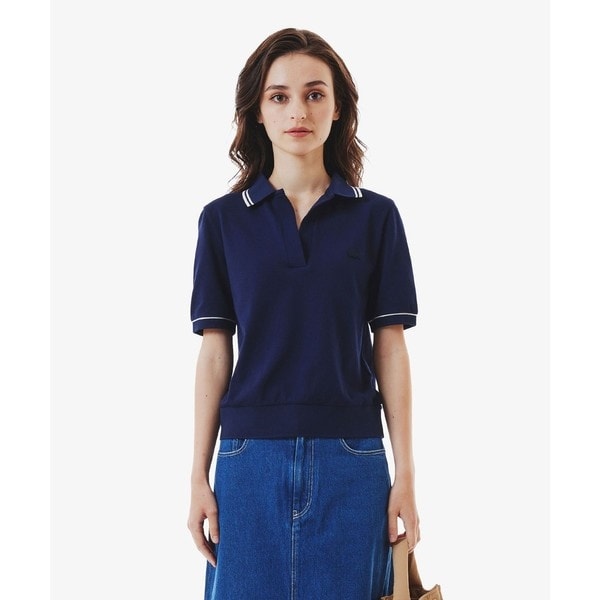 ラコステ（LACOSTE）/スキッパーネックポロシャツ_1
