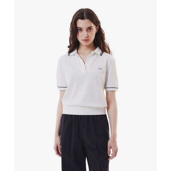ラコステ（LACOSTE）/スキッパーネックポロシャツ_2