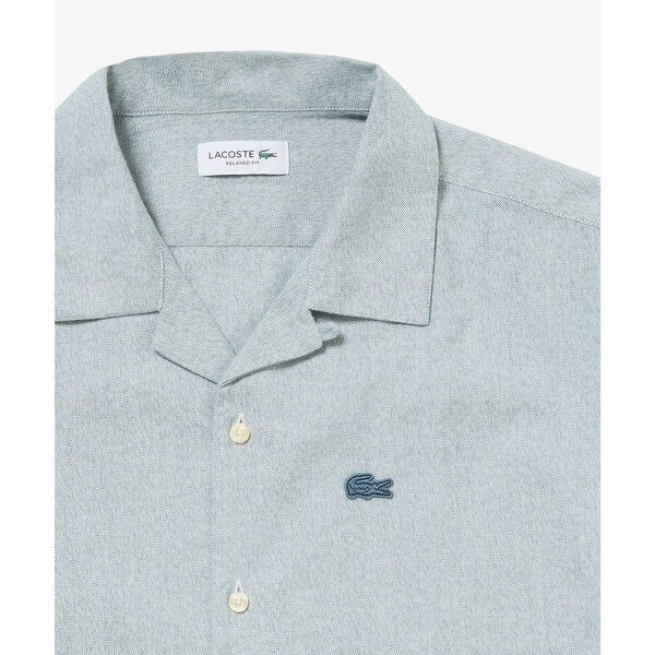 ラコステ（LACOSTE）/グラデーション コットンオックスフォード オープンカラーシャツ_4