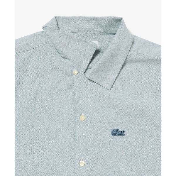 ラコステ（LACOSTE）/グラデーション コットンオックスフォード オープンカラーシャツ_5