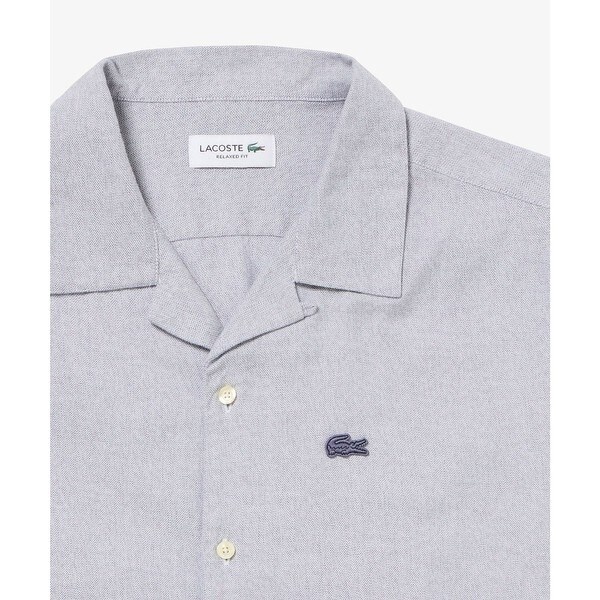 ラコステ（LACOSTE）/グラデーション コットンオックスフォード オープンカラーシャツ_10