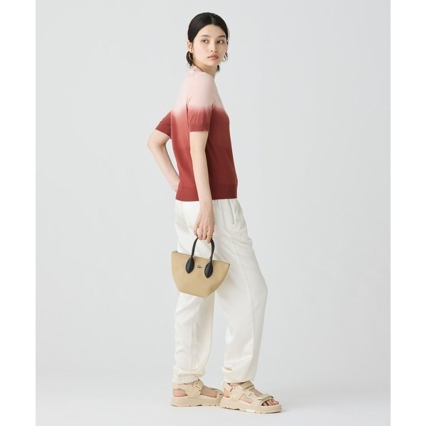 LACOSTE / ラコステ グラデーションニットTシャツ ラコステ LACOSTE グラデーションニットTシャツ （ブラウン