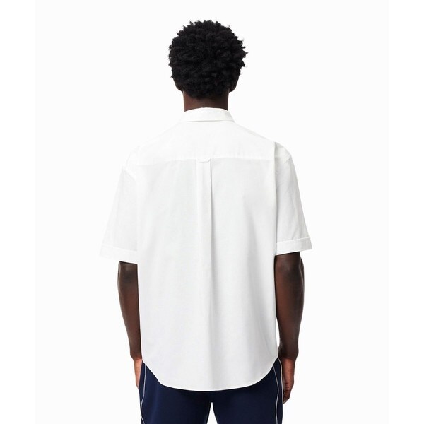 ラコステ（LACOSTE）/ウォッシュドオックスフォード半袖ボタンダウンシャツ_4