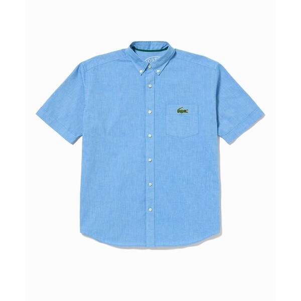 ラコステ（LACOSTE）/ウォッシュドオックスフォード半袖ボタンダウンシャツ_10