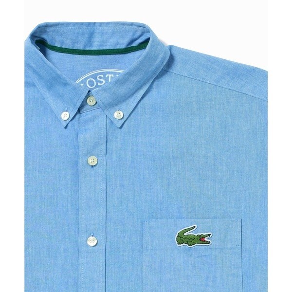ラコステ（LACOSTE）/ウォッシュドオックスフォード半袖ボタンダウンシャツ_12
