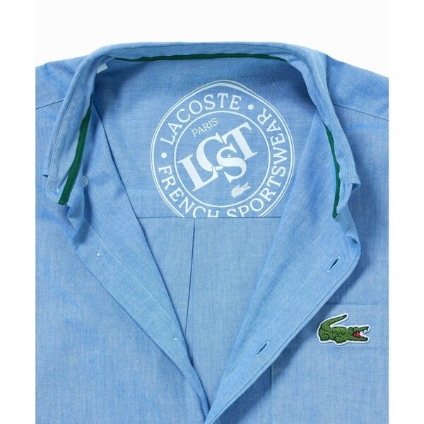 ラコステ（LACOSTE）/ウォッシュドオックスフォード半袖ボタンダウンシャツ_13