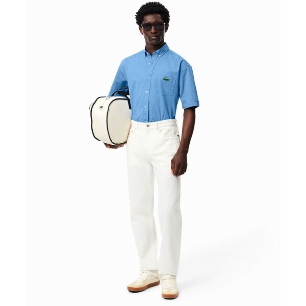 ラコステ（LACOSTE）/ウォッシュドオックスフォード半袖ボタンダウンシャツ_18