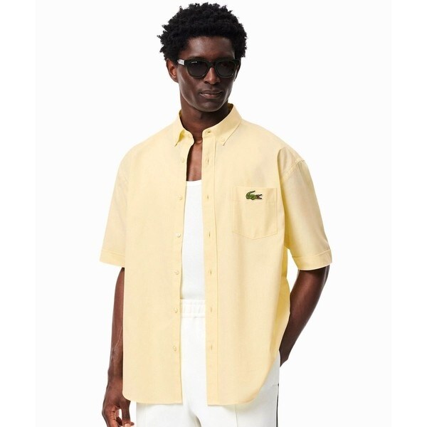 ラコステ（LACOSTE）/ウォッシュドオックスフォード半袖ボタンダウンシャツ_19