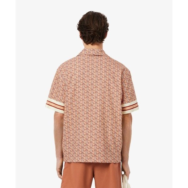 ラコステ（LACOSTE）/モノグラムオープンカラーシャツ_3