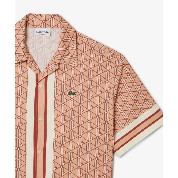 ラコステ（LACOSTE）/モノグラムオープンカラーシャツ_5