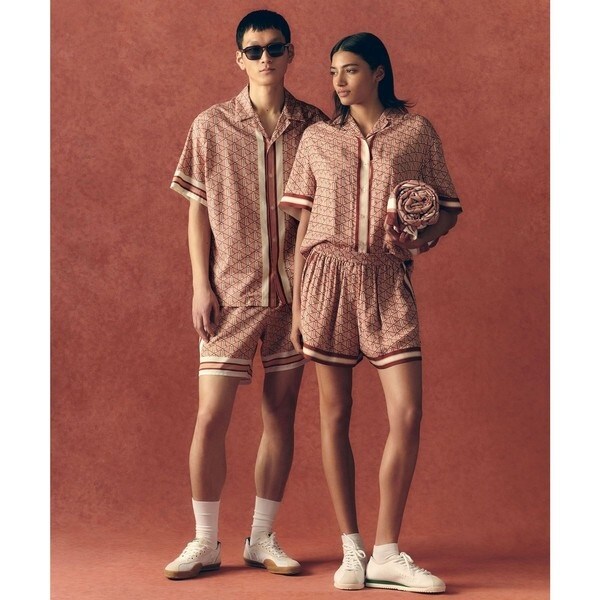 ラコステ（LACOSTE）/モノグラムオープンカラーシャツ_7