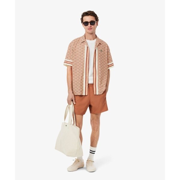 ラコステ（LACOSTE）/モノグラムオープンカラーシャツ_8