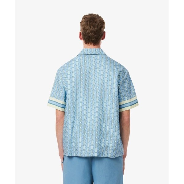 ラコステ（LACOSTE）/モノグラムオープンカラーシャツ_10