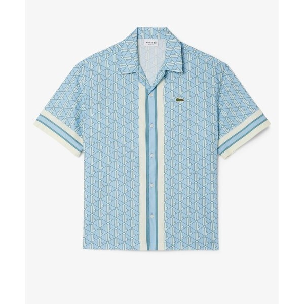 ラコステ（LACOSTE）/モノグラムオープンカラーシャツ_11