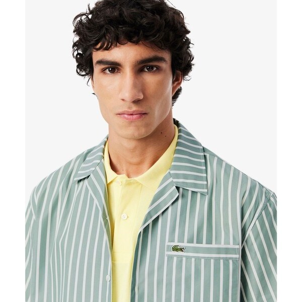 ラコステ（LACOSTE）/ストライプオープンカラーシャツ_2