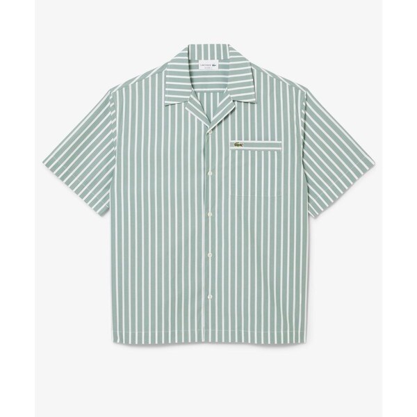 ラコステ（LACOSTE）/ストライプオープンカラーシャツ_4