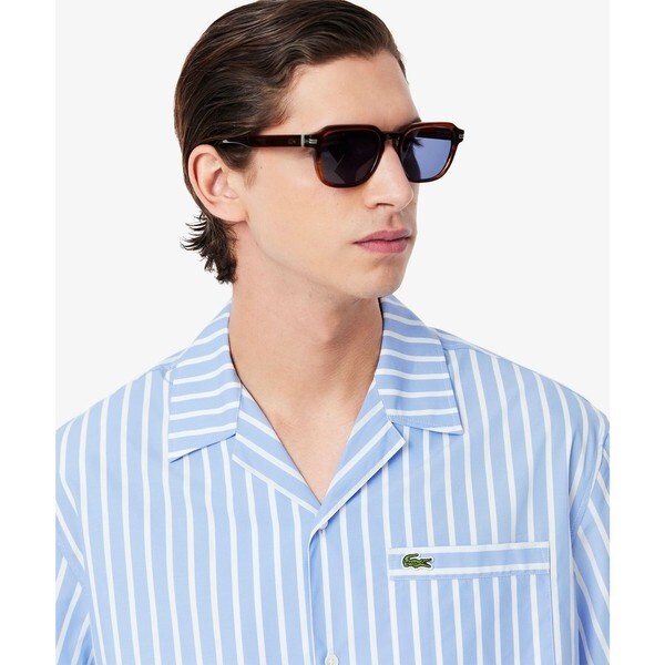 ラコステ（LACOSTE）/ストライプオープンカラーシャツ_9