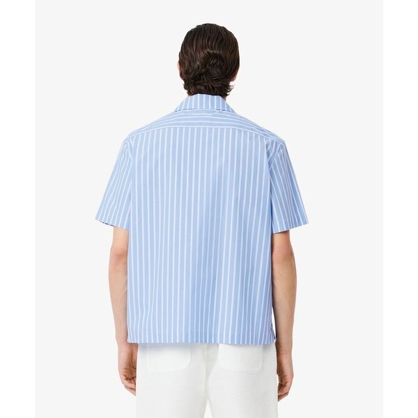 ラコステ（LACOSTE）/ストライプオープンカラーシャツ_10
