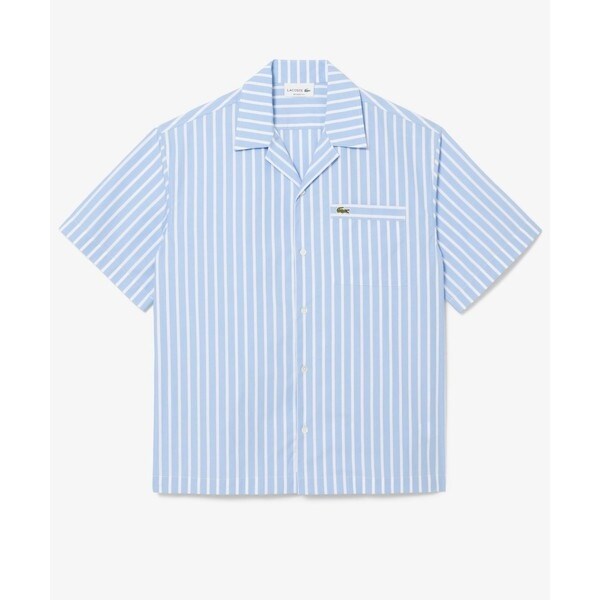 ラコステ（LACOSTE）/ストライプオープンカラーシャツ_11