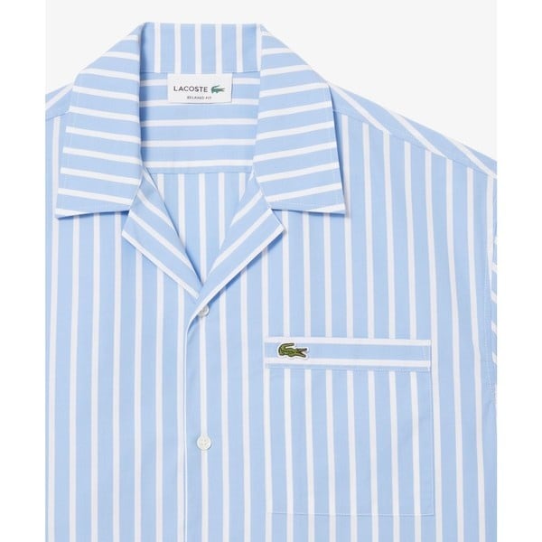 ラコステ（LACOSTE）/ストライプオープンカラーシャツ_12