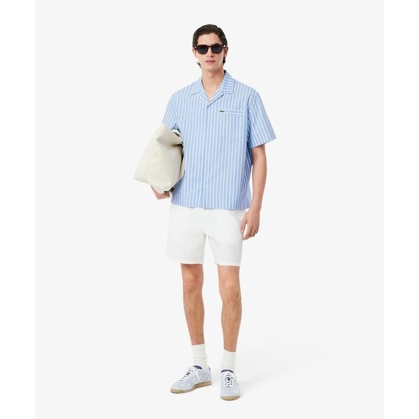 ラコステ（LACOSTE）/ストライプオープンカラーシャツ_15