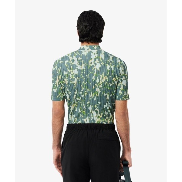 ラコステ（LACOSTE）/オーディエンステキスタイルリブニットポロシャツ