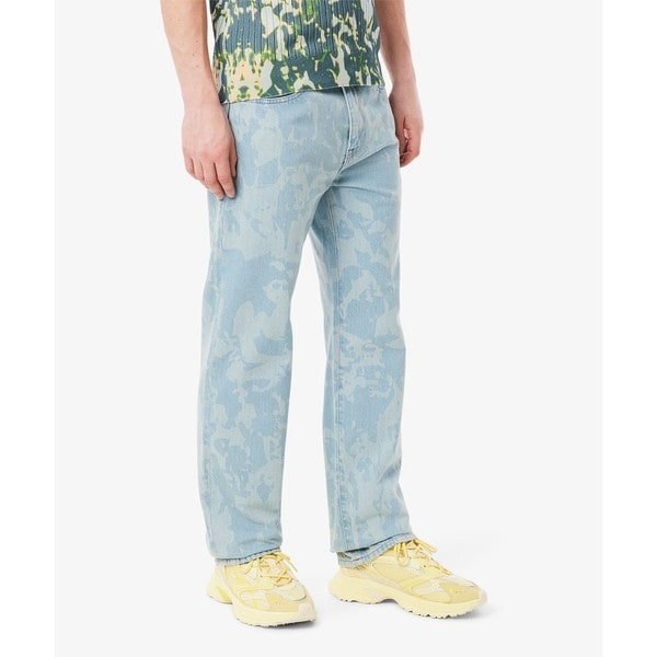 ラコステ（LACOSTE）/オールオーバーレザープリントデニムパンツ