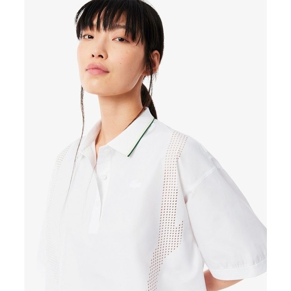 ラコステ（LACOSTE）/レーザーカットホールテクニカルポロシャツ
