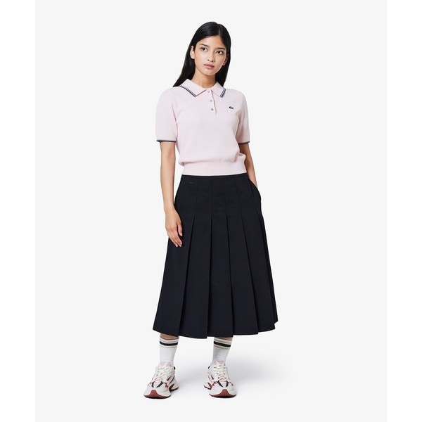 ラコステ（LACOSTE）/ミディプリーツスカート