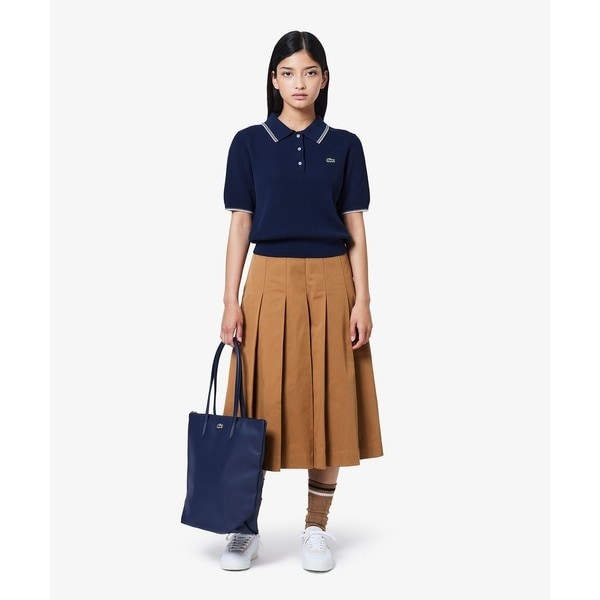 ラコステ（LACOSTE）/ミディプリーツスカート_1