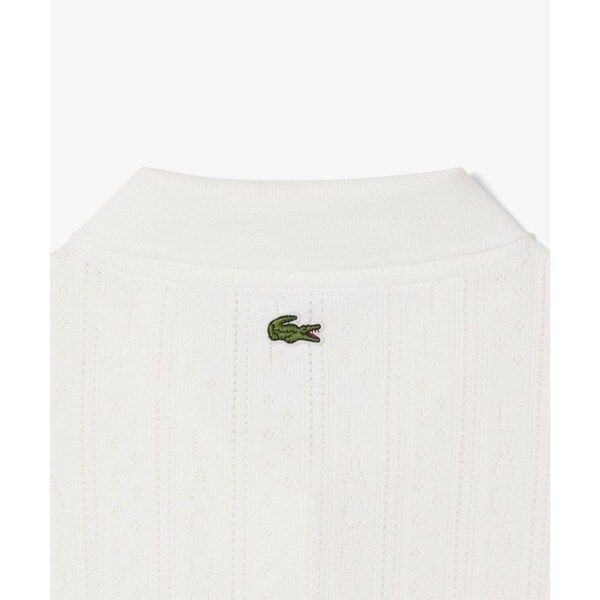 ラコステ（LACOSTE）/レース調 リボン付き ポインテルニット 半袖ポロシャツ_13