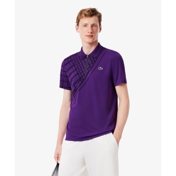 ラコステ（LACOSTE）/アシンメトリーラケットグラフィックウルトラドライポロシャツ_1
