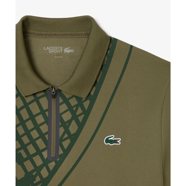 ラコステ（LACOSTE）/アシンメトリーラケットグラフィックウルトラドライポロシャツ_2