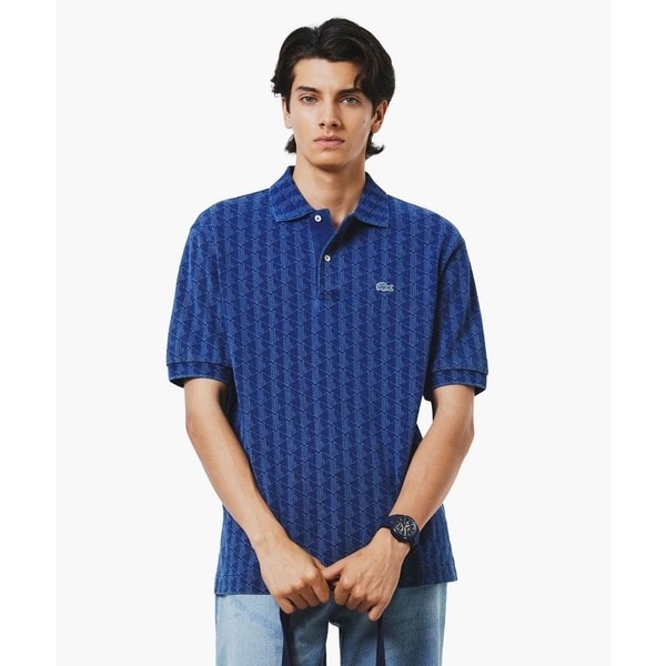 ラコステ（LACOSTE）/インディゴ鹿の子地ポロシャツ【公式通販】