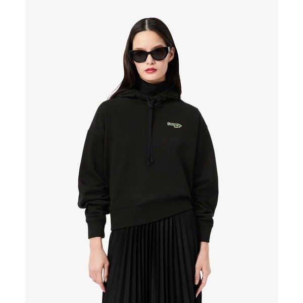 ラコステ（LACOSTE）/ネーム＆ワニロゴパッチスウェットフーディー