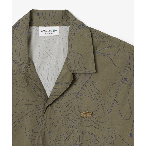 ラコステ（LACOSTE）/シーズナルテキスタイルオープンカラーシャツ_2