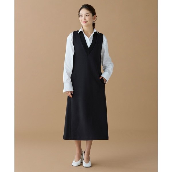 ラコステ（LACOSTE）/ダンボールジャージニット ジャンパードレス / ジャンパースカート_3