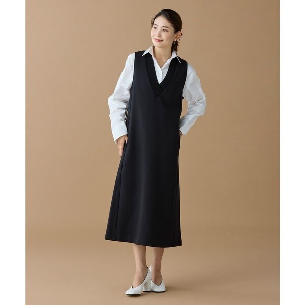 ラコステ（LACOSTE）/ダンボールジャージニット ジャンパードレス / ジャンパースカート_7