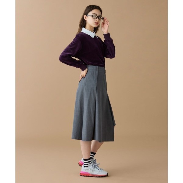 ラコステ（LACOSTE）/ルーズシルエット サイドスリット ベロアポロシャツ_15