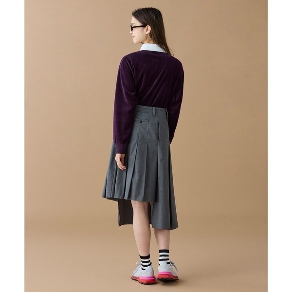 ラコステ（LACOSTE）/ルーズシルエット サイドスリット ベロアポロシャツ_16