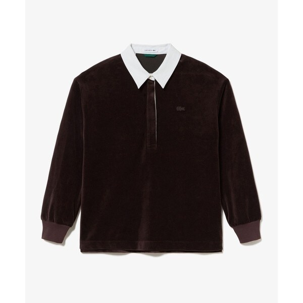 ラコステ（LACOSTE）/ルーズシルエット サイドスリット ベロアポロシャツ_17