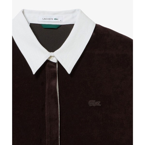 ラコステ（LACOSTE）/ルーズシルエット サイドスリット ベロア