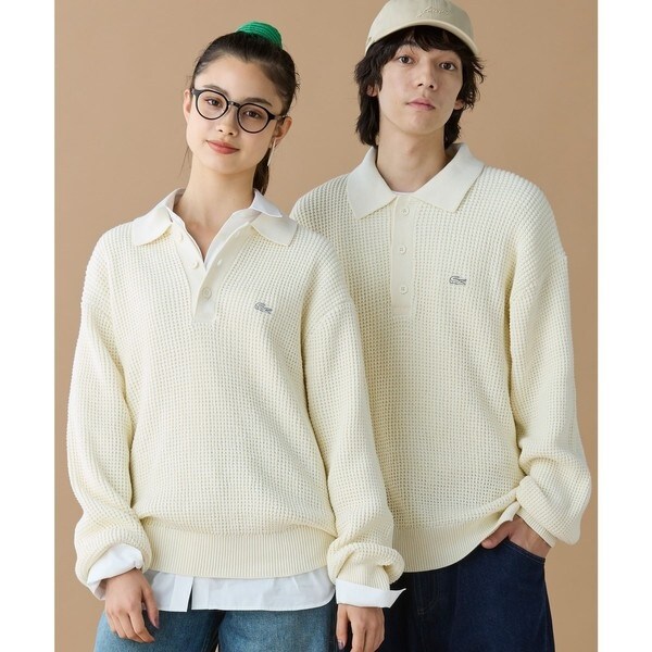 ラコステ（LACOSTE）/ワッフルニットポロセーターの通販はau PAY