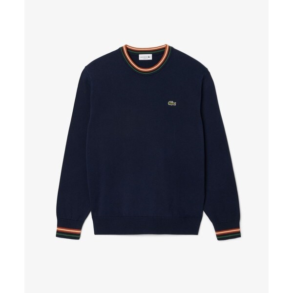 ラコステ（LACOSTE）/ボーダーリブプルオーバーニット_4
