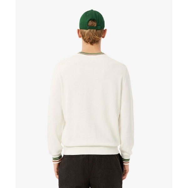 ラコステ（LACOSTE）/ボーダーリブプルオーバーニット_8