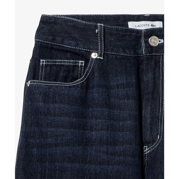 ラコステ（LACOSTE）/バレルレッグデニムパンツ hf011j-031-mb.