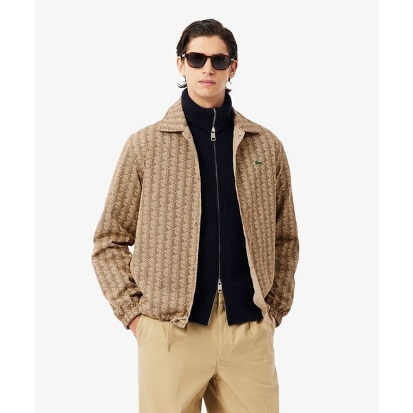 ラコステ（LACOSTE）/撥水 リバーシブルコーチジャケット 無地×総柄_1