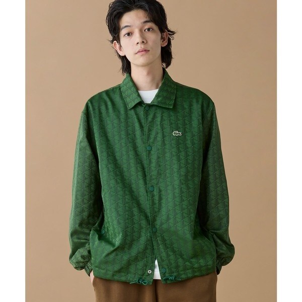 ラコステ（LACOSTE）/撥水 リバーシブルコーチジャケット 無地×総柄_4