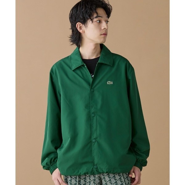 ラコステ（LACOSTE）/撥水 リバーシブルコーチジャケット 無地×総柄_7