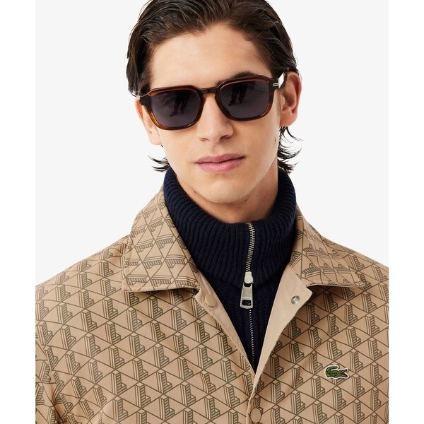 ラコステ（LACOSTE）/撥水 リバーシブルコーチジャケット 無地×総柄_13